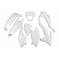 Plastic Kit white for Ktm EXC 125/XC W125 - EXC 150/XC W150 / XC W150TPI - EXC 250/XC W250 - EXC-F 250/XCF W250 - EXC 300/XC....