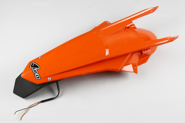 Rear fender / Enduro LED - orange 127 - Ktm - REPLICA PLASTICS - KT04070-127 - UFO Plast