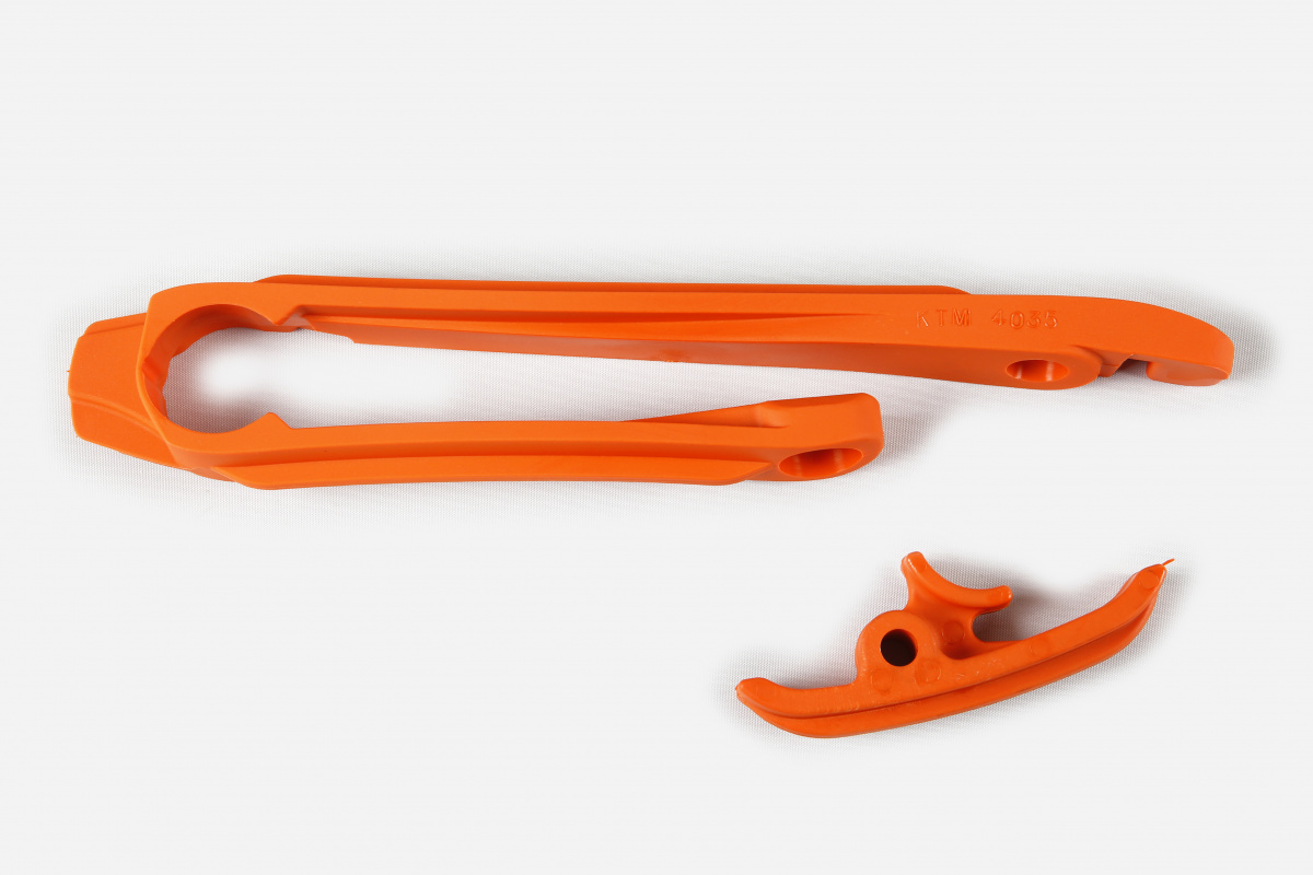 Swingarm Chain Slider orange for Ktm EXC 125/XC W125 - EXC 200 - EXC 250/XC W250 - EXC-F 250/XCF W250 - EXC 300/XC W300 - EX....