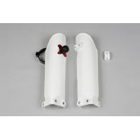 Fork slider protectors + quick starter - white 047 - Ktm - REPLICA PLASTICS - KT04017-047 - UFO Plast