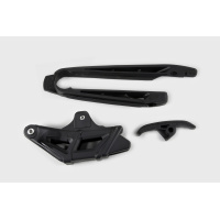 Chain guide+swingarm chain slider - black - Ktm - REPLICA PLASTICS - KT04034-001 - UFO Plast