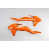 Radiator covers / No SX 250 16 - orange 127 - Ktm - REPLICA PLASTICS - KT04061-127 - UFO Plast