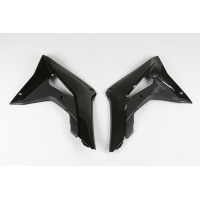 Radiator covers - black - Honda - REPLICA PLASTICS - HO04682-001 - UFO Plast