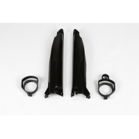 Fork slider protectors - black - Kawasaki - REPLICA PLASTICS - KA03704-001 - UFO Plast