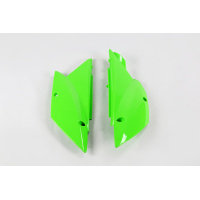 Side Panels green for Kawasaki KLX 110 (2010-25) - REPLICA PLASTICS - KA04717-026 - Ufo Plast