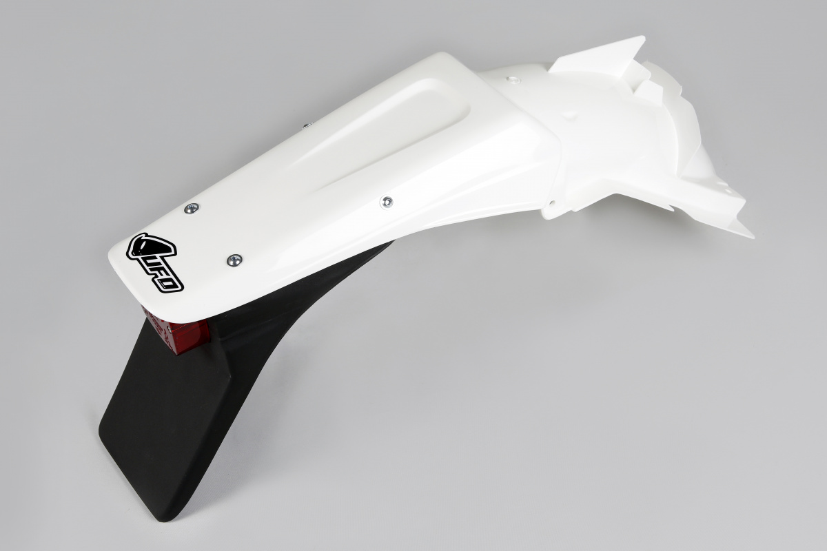 Rear fender / Enduro - white 047 - Kawasaki - REPLICA PLASTICS - KA03724-047 - UFO Plast