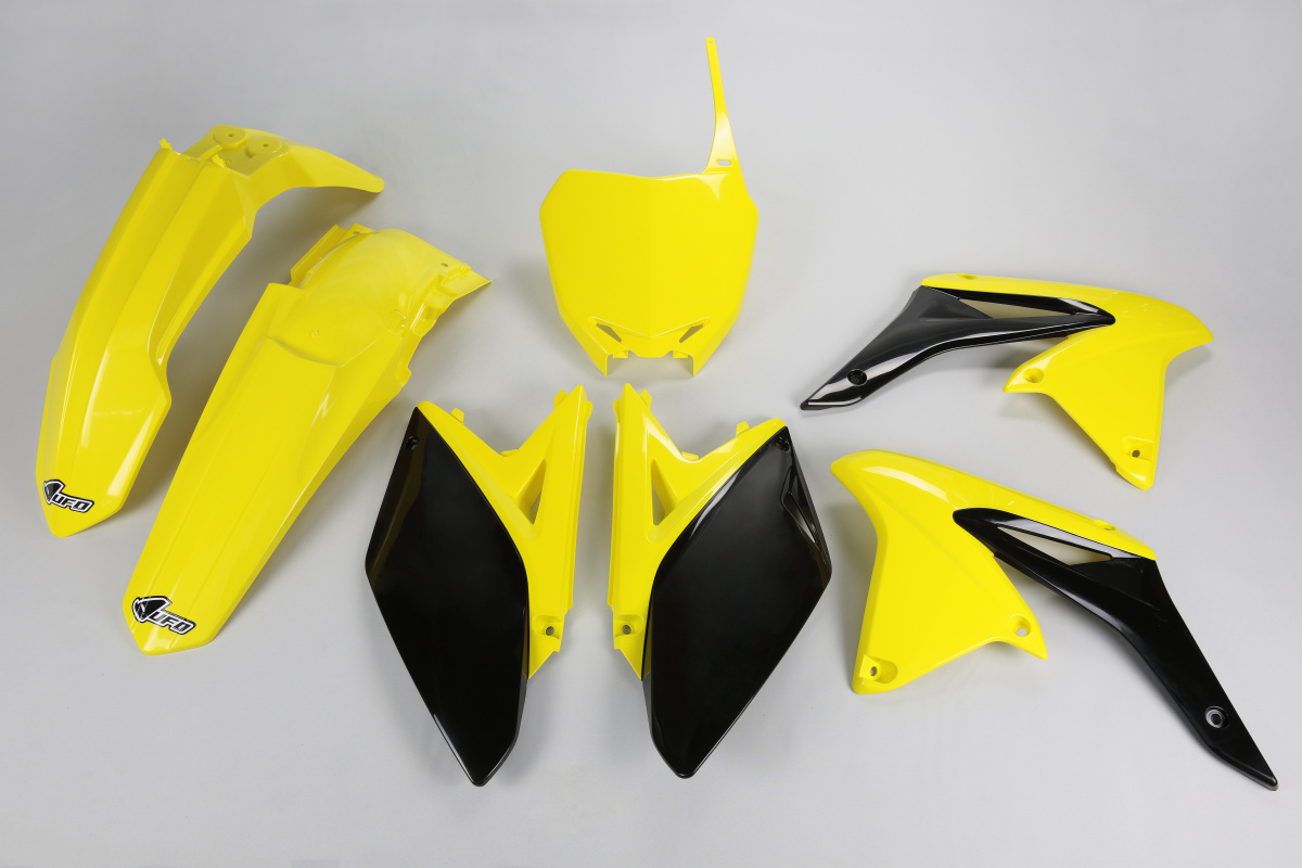 Plastic Kit OEM Color 10 for Suzuki RMZ 250 (2010-18) - REPLICA PLASTICS - SUKIT411-999 - Ufo Plast