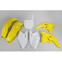 Plastic Kit OEM Color 07-08 for Suzuki RMZ 250 (2007-09) - REPLICA PLASTICS - SUKIT407-999 - Ufo Plast