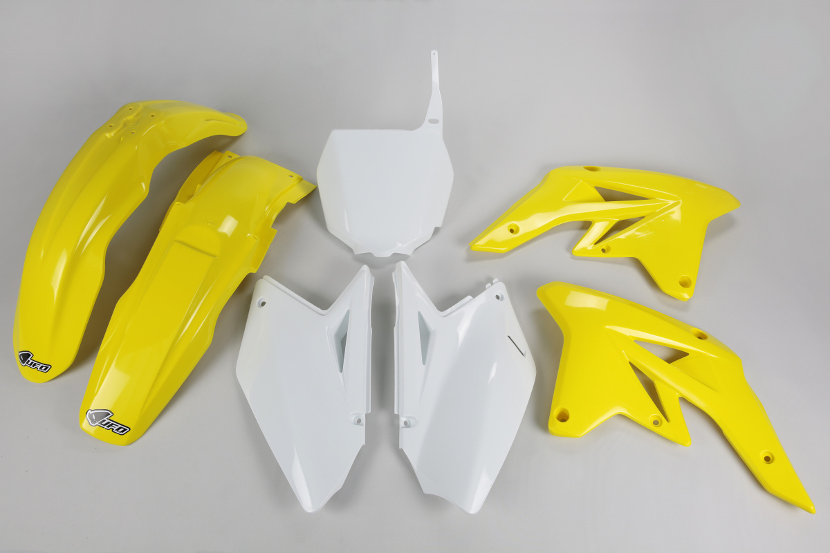 Plastic Kit OEM Color 07-08 for Suzuki RMZ 250 (2007-09) - REPLICA PLASTICS - SUKIT407-999 - Ufo Plast