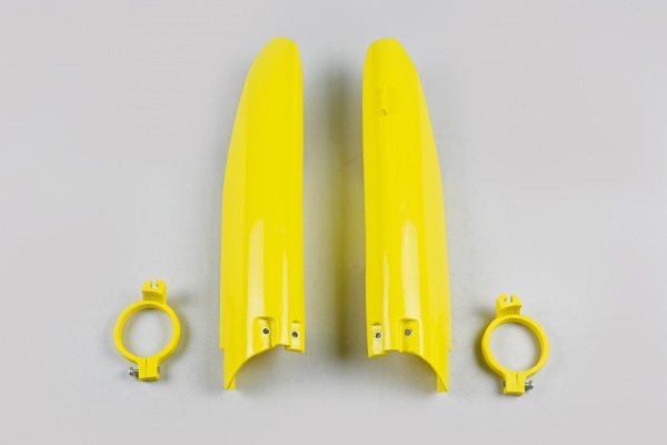 Fork slider protectors - yellow 102 - Suzuki - REPLICA PLASTICS - SU03998-102 - UFO Plast