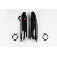 Fork Slider Protector + Quick Starter black for Suzuki RM 125 (2004-06) - RM 250 (2004-06) - RMZ 450 (2005-06) - REPLICA PLAS...