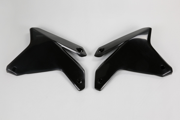 Radiator covers - black - Suzuki - REPLICA PLASTICS - SU03911-001 - UFO Plast