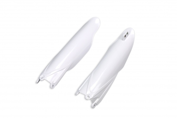 Fork slider protectors - white 046 - Yamaha - REPLICA PLASTICS - YA04814-046 - UFO Plast