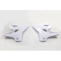 Radiator Covers white for Yamaha YZ 125 (2015-21) - YZ 250 (2015-21) - REPLICA PLASTICS - YA04844-046 - Ufo Plast