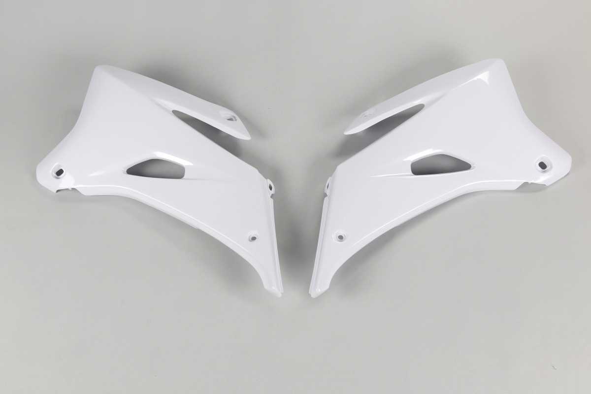 Radiator covers - white 046 - Yamaha - REPLICA PLASTICS - YA03882-046 - UFO Plast