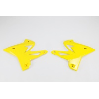 Radiator Covers yellow for Yamaha YZ 125 (2002-14) - YZ 250 (2002-14) - REPLICA PLASTICS - YA04834-101 - Ufo Plast