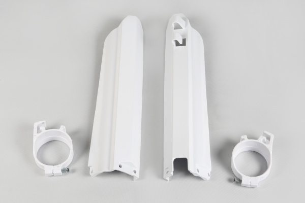 Fork slider protectors - white 046 - Yamaha - REPLICA PLASTICS - YA03803-046 - UFO Plast