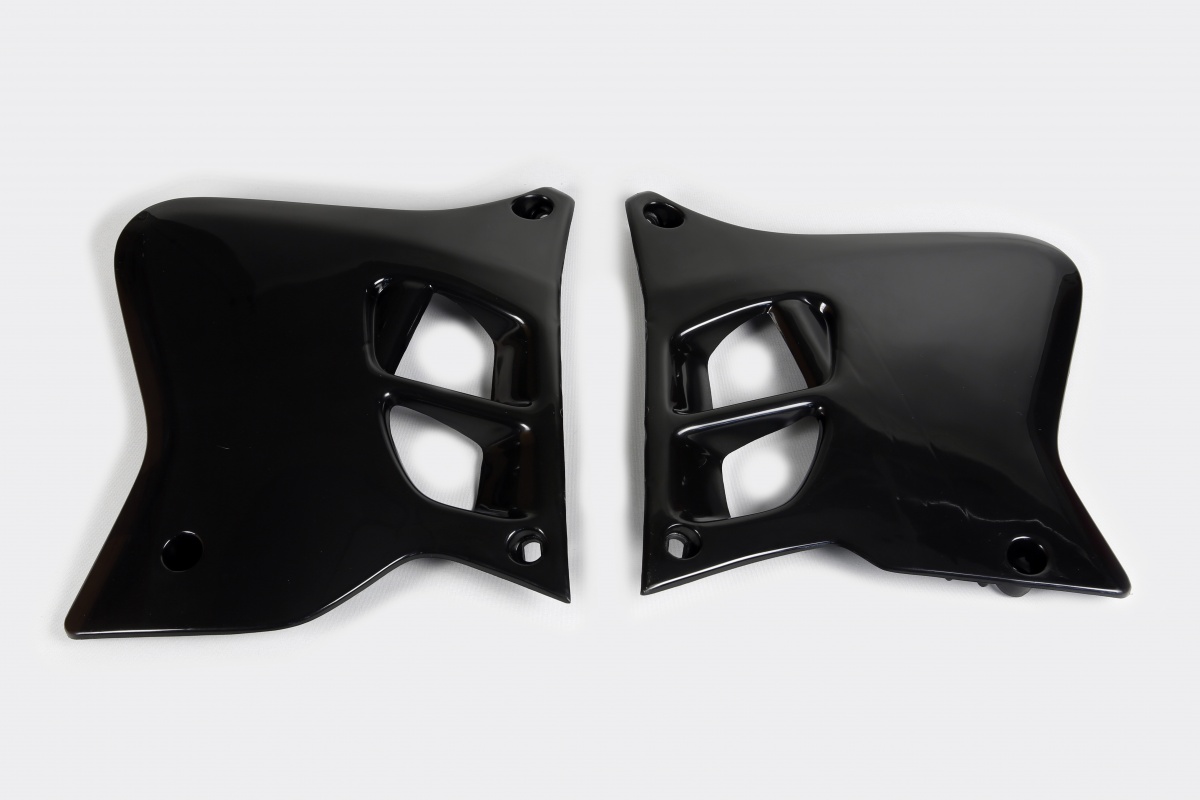 Radiator Covers black for Yamaha YZ 125 (1993-95) - YZ 250 (1993-95) - REPLICA PLASTICS - YA02856-001 - Ufo Plast