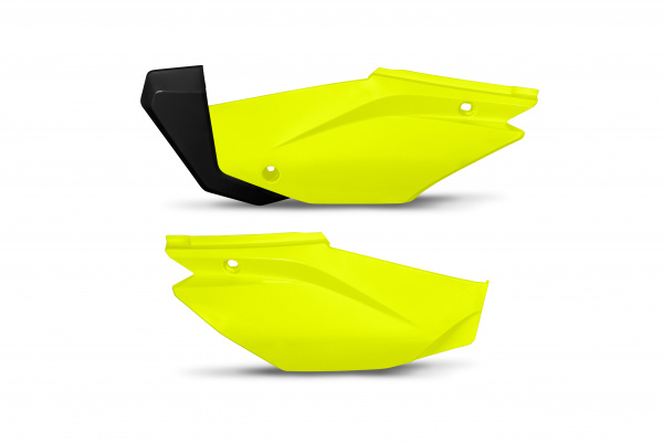 Side panels - neon yellow - Honda - REPLICA PLASTICS - HO05601-DFLU - UFO Plast