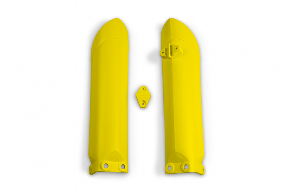 Fork slider protectors - yellow 103 - Husqvarna - REPLICA PLASTICS - HU03381-103 - UFO Plast