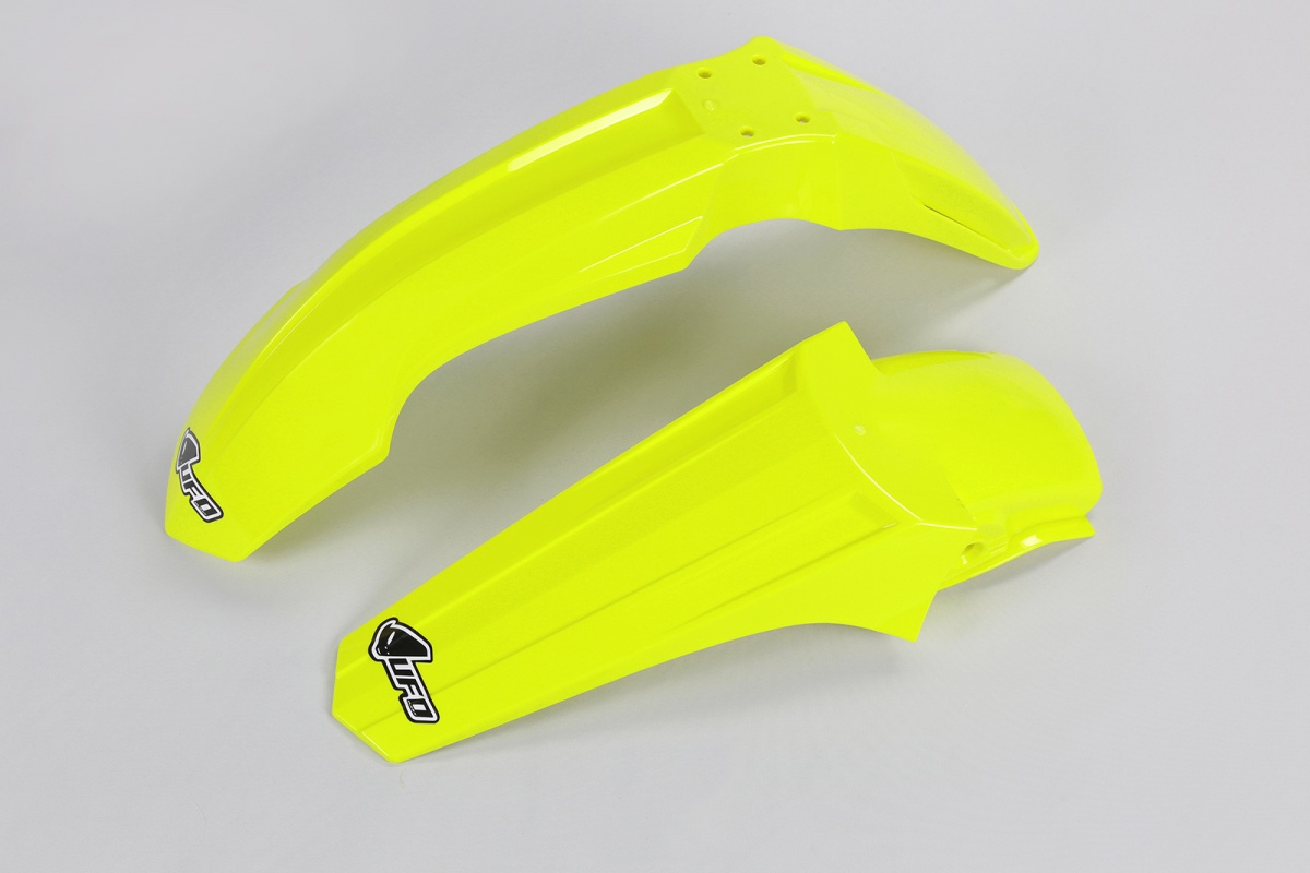 Fenders Kit neon yellow for Suzuki RM 85 (2000-25) - REPLICA PLASTICS - SUFK405K-DFLU - Ufo Plast