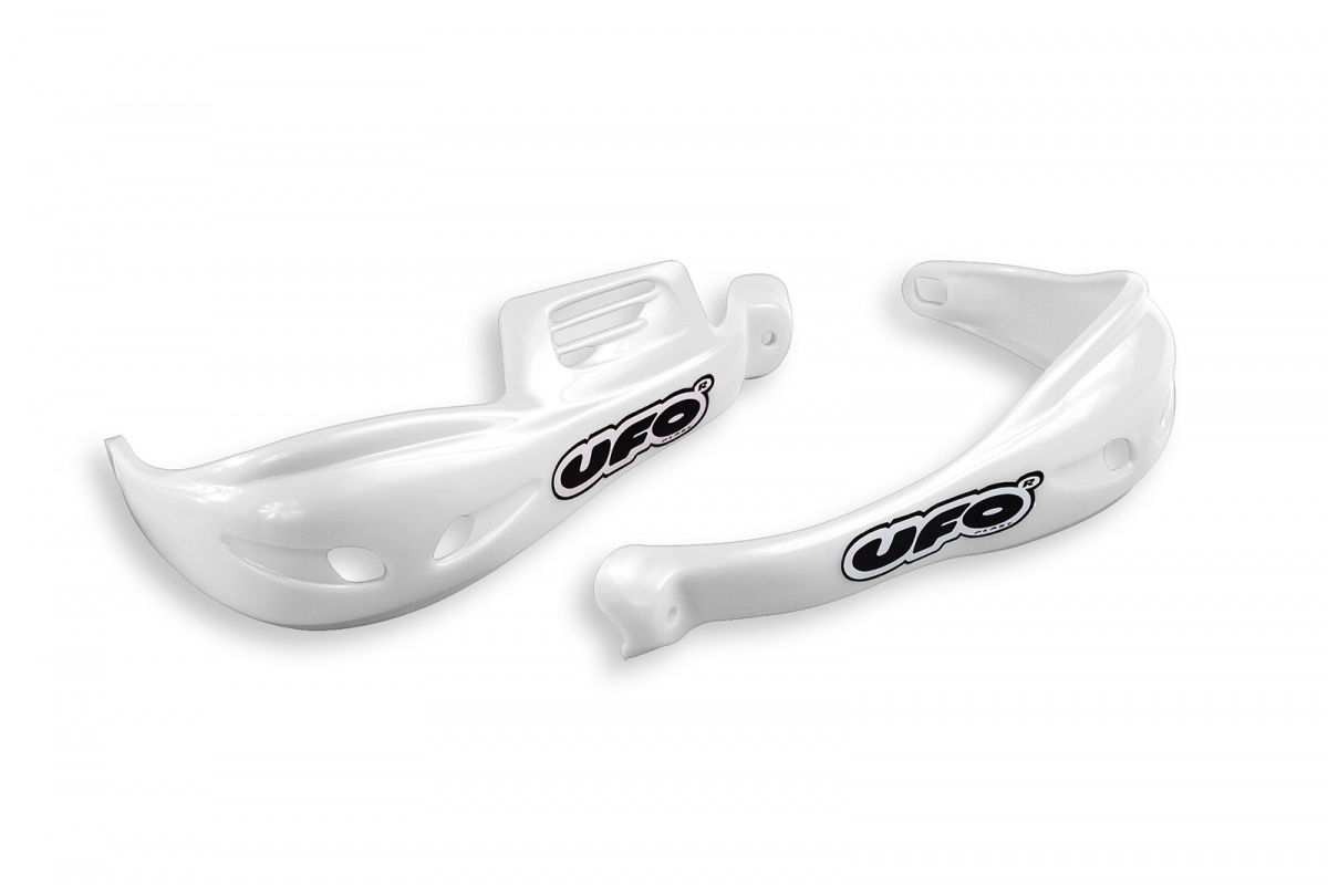 Motocross handguards Explorer white - Handguards - PM01607-041 - UFO Plast