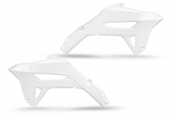 Radiator covers - white 041 - Honda - REPLICA PLASTICS - HO05605-041 - UFO Plast
