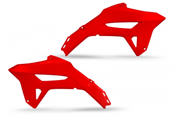 Radiator covers - red 070 - Honda - REPLICA PLASTICS - HO05605-070 - UFO Plast