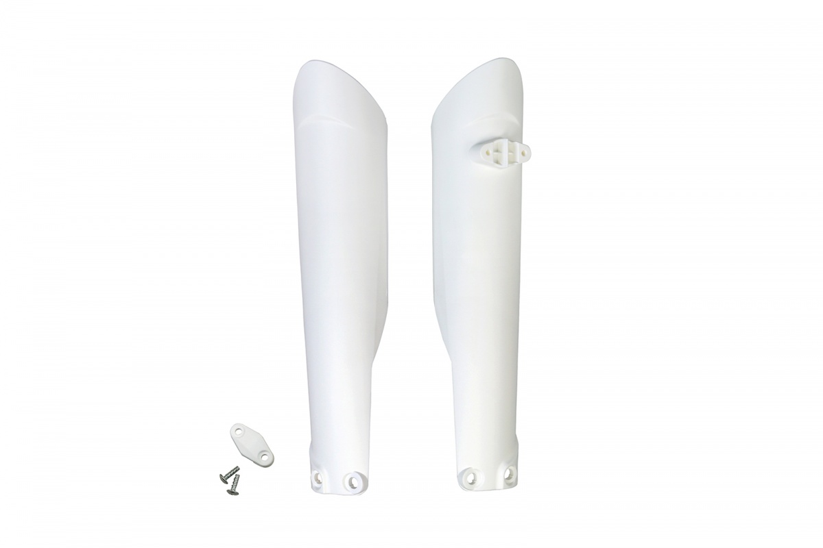 Fork Slider Protectors white 20-25 for Ktm SX 250/XC 250 - SX 125/XC 125 - EXC 125/XC W125 - SX 150 - EXC 150/XC W150 / XC W....