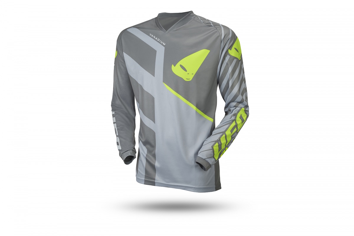 Motocross Vanadium jersey gray and neon yellow - Jersey - MG04472-E - UFO Plast