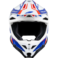 Motocross helmet Diamond white, red and blue - HIGHLIGHT - he054 - UFO Plast