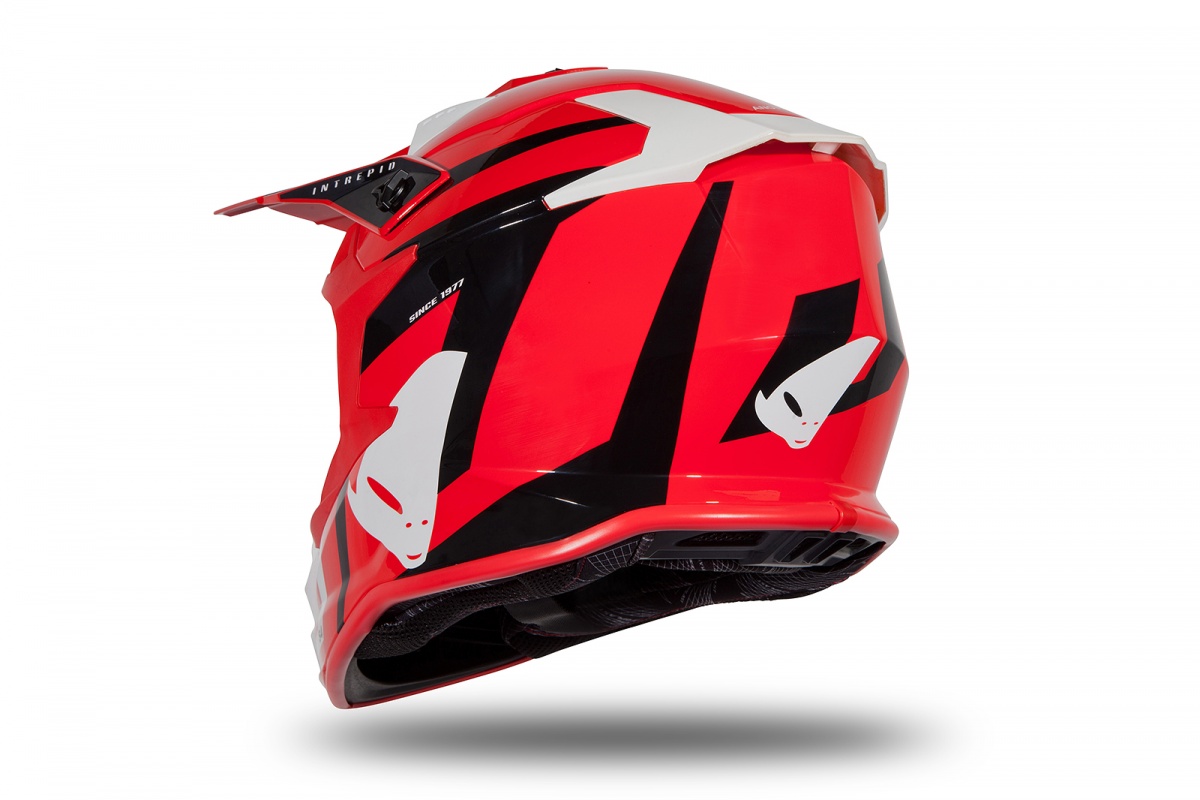 Motocross helmet Intrepid red and black glossy - Helmets - HE172 - UFO Plast