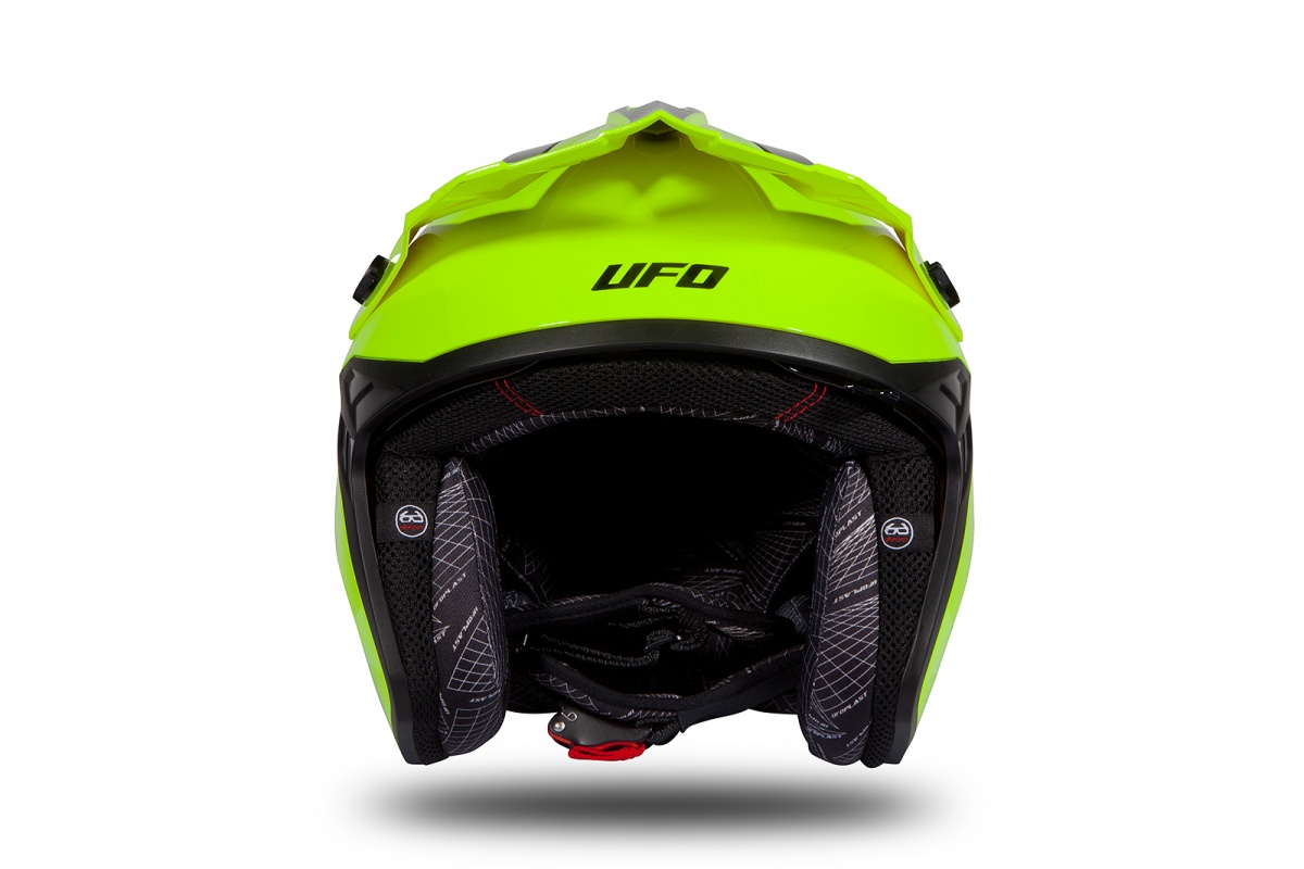 Jet helmet Sheratan neon yellow and black glossy - Helmets - HE183 - UFO Plast