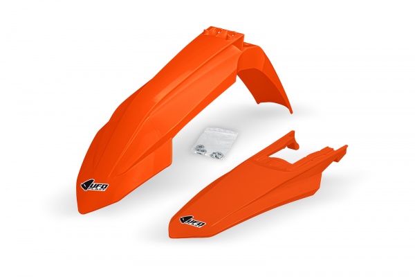 FENDERS KIT - ORANGE - KTM - compatible - REPLICA PLASTICS - KTFK529-127 - UFO Plast