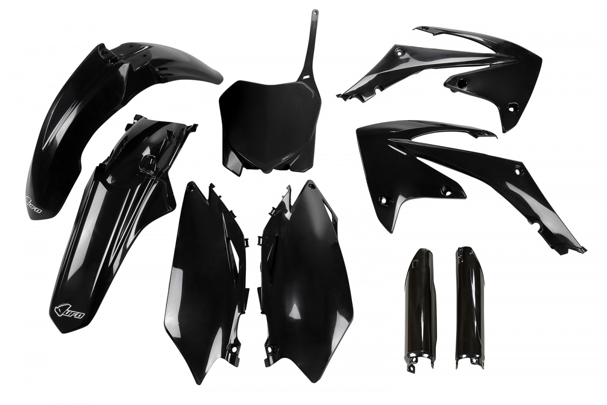 Full Plastic Kit black for Honda CRF 250R (2010) - CRF 450R (2009-10) - REPLICA PLASTICS - HOKIT113F-001 - Ufo Plast