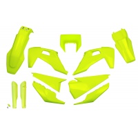 Full Plastic Kit neon yellow for Husqvarna TE 250 - FE 250 - TE 300 - FE 350 - FE 450 - FE 501 - TX 125 - TX 250 - TX 300 - ....