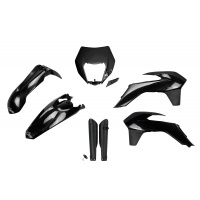 Full Plastic Kit black for Ktm EXC 125/XC W125 - EXC 200 - EXC 250/XC W250 - EXC-F 250/XCF W250 - EXC 300/XC W300 - EXC-F 35....