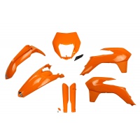 Full Plastic Kit orange for Ktm EXC 125/XC W125 - EXC 200 - EXC 250/XC W250 - EXC-F 250/XCF W250 - EXC 300/XC W300 - EXC-F 3....