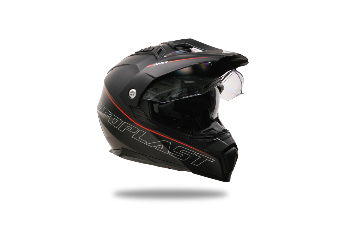 Motocross Aries helmet black and red - Helmets - HE13500-KB - Ufo Plast