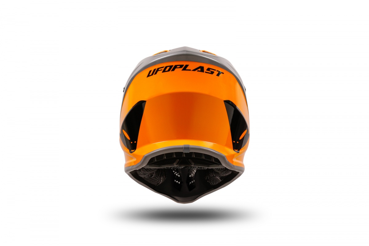 motocross Korey helmet for kids grey and orange - Helmets - HE13600-EF - UFO Plast