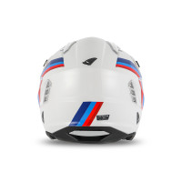 Sheratan cross jet helmet white, red, blue