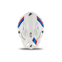 Sheratan cross jet helmet white, red, blue